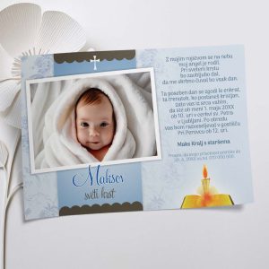 Vabilo za krst "Nebeška harmonija"