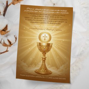 Vabilo za obhajilo "Zlata hostija"